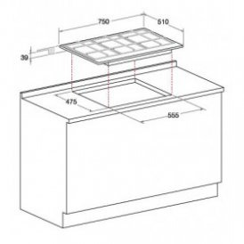 Поверхность HOTPOINT-ARISTON 751 PCN T/IX/HA купить с доставкой по Москве и Московской области в интернет-магазине АваТехно