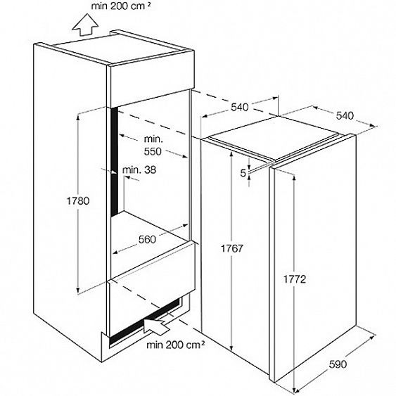 Холодильник ELECTROLUX ERX3214AOX купить с доставкой по Москве и Московской области в интернет-магазине АваТехно