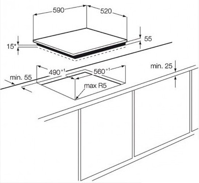 Поверхность ELECTROLUX ehi 6832 fog купить с доставкой по Москве и Московской области в интернет-магазине АваТехно