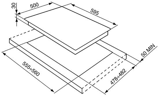 Газовая поверхность SMEG SRV864AOGH купить с доставкой по Москве и Московской области в интернет-магазине АваТехно