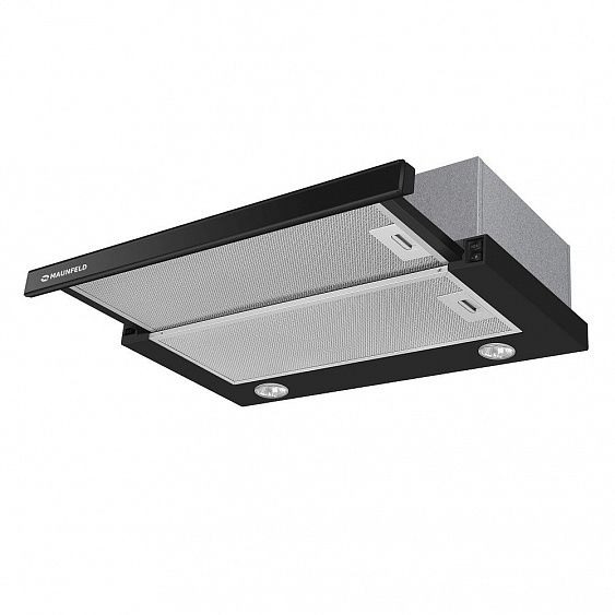 Встраиваемая вытяжка Maunfeld VS Slide 60 черный/черное стекло купить с доставкой по Москве и Московской области в интернет-магазине АваТехно
