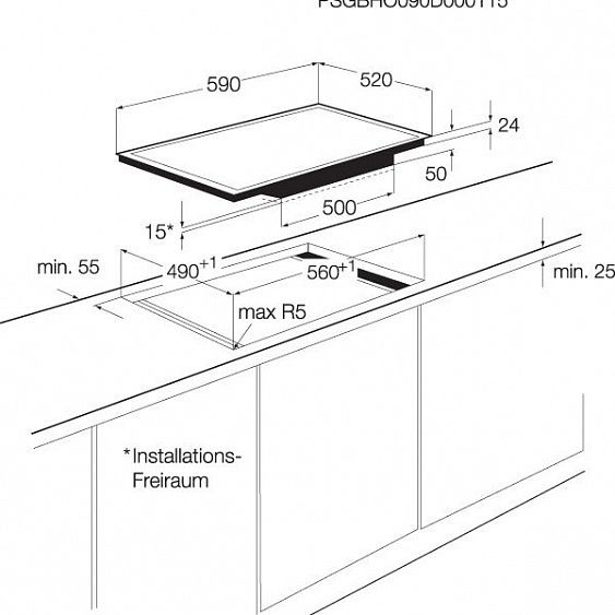 Поверхность AEG hk 683320 fg купить с доставкой по Москве и Московской области в интернет-магазине АваТехно