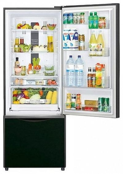 Холодильник HITACHI R-B 502 PU6 GBK черное стекло купить с доставкой по Москве и Московской области в интернет-магазине АваТехно