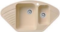 Кухонная мойка GRANFEST QUARZ GF-Z 14 бежевый