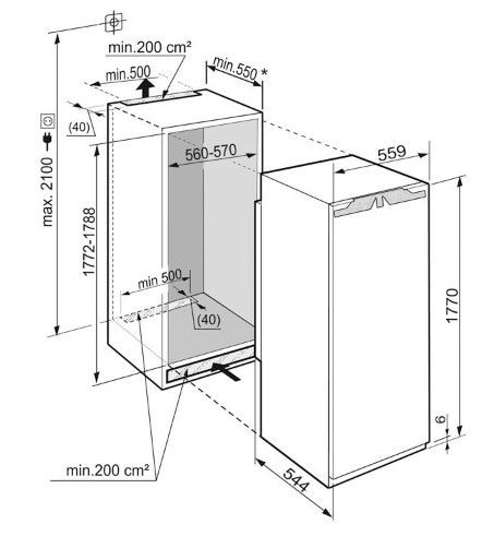 Холодильник LIEBHERR IKB 3560 купить с доставкой по Москве и Московской области в интернет-магазине АваТехно