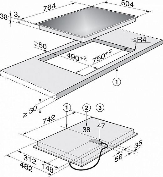 Поверхность MIELE km 5617 купить с доставкой по Москве и Московской области в интернет-магазине АваТехно