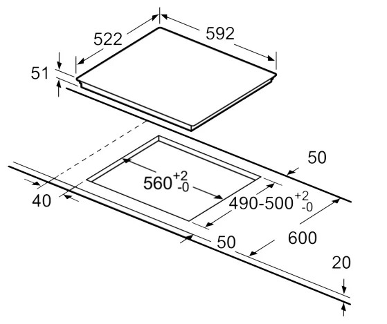 Варочная поверхность Bosch PUE 611 BF1E черный купить с доставкой по Москве и Московской области в интернет-магазине АваТехно