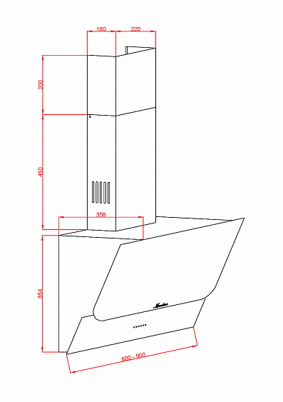 Вытяжка MONSHER TOWN S 60 B купить с доставкой по Москве и Московской области в интернет-магазине АваТехно