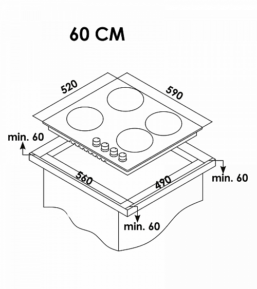 Газовая панель SCHAUB LORENZ SLK GZ6010 купить с доставкой по Москве и Московской области в интернет-магазине АваТехно