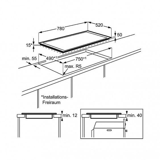Поверхность AEG hk 856600 fb купить с доставкой по Москве и Московской области в интернет-магазине АваТехно