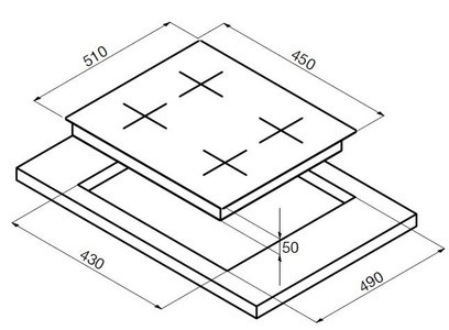 Стеклокерамическая панель Korting HK 42031 BW купить с доставкой по Москве и Московской области в интернет-магазине АваТехно