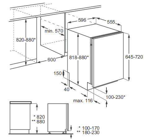 Встраиваемая посудомойка ELECTROLUX esl 6350 lo купить с доставкой по Москве и Московской области в интернет-магазине АваТехно