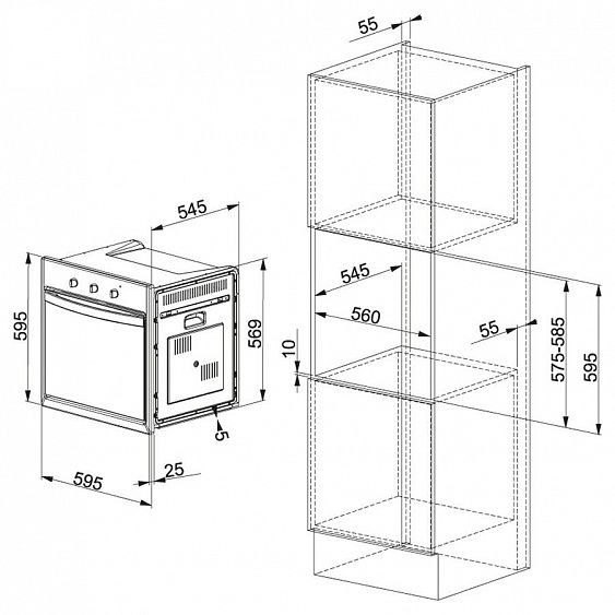 Духовой шкаф FRANKE CS 66 M XS/F купить с доставкой по Москве и Московской области в интернет-магазине АваТехно