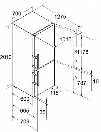 Холодильник LIEBHERR CBNPbe 5758 купить с доставкой по Москве и Московской области в интернет-магазине АваТехно