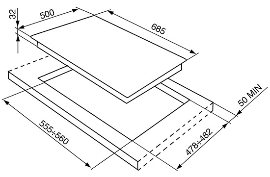 Газовая поверхность SMEG sr975pgh купить с доставкой по Москве и Московской области в интернет-магазине АваТехно