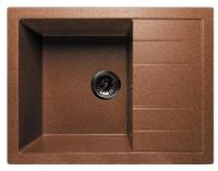 Мойка GRANFEST QUADRO GF-Q-650L чаша с крылом 650*500мм терракот