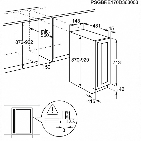 Винный шкаф AEG SWB61501DG купить с доставкой по Москве и Московской области в интернет-магазине АваТехно