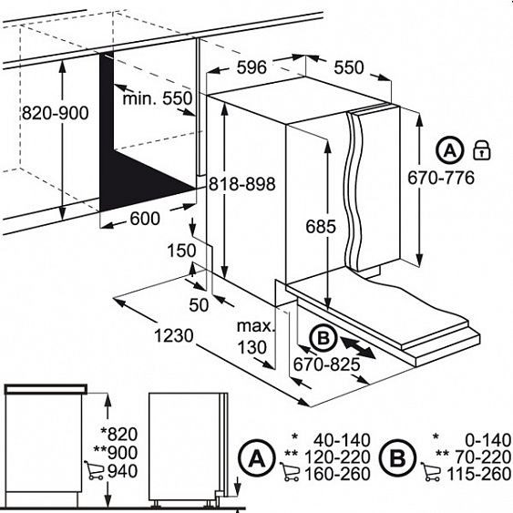 Посудомоечная машина AEG FSR 83700 P купить с доставкой по Москве и Московской области в интернет-магазине АваТехно