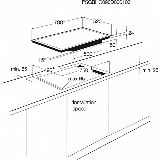 Поверхность ELECTROLUX ehh 8945 fog купить с доставкой по Москве и Московской области в интернет-магазине АваТехно