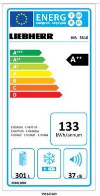 Встраиваемый холодильник LIEBHERR ikb 3510-20 001 купить с доставкой по Москве и Московской области в интернет-магазине АваТехно