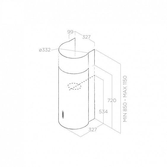 Вытяжка ELICA STONE WH/A/33 купить с доставкой по Москве и Московской области в интернет-магазине АваТехно