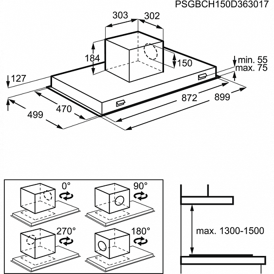 Вытяжка AEG DCE5980HM купить с доставкой по Москве и Московской области в интернет-магазине АваТехно