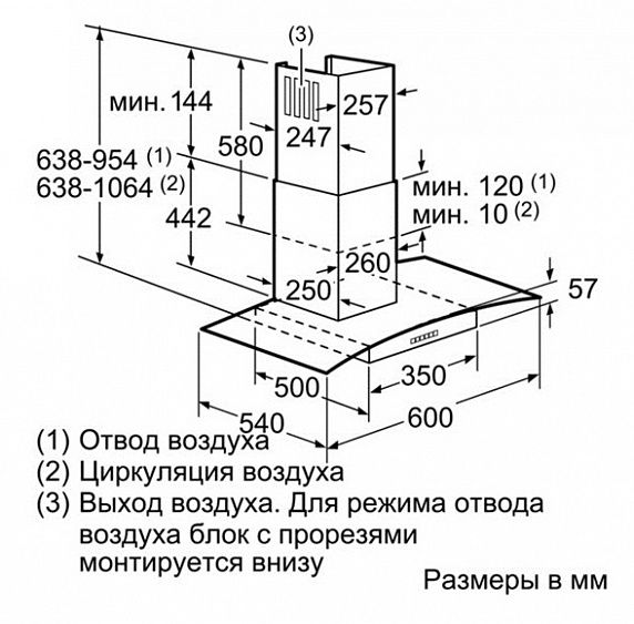 Вытяжка BOSCH dwa 0697a51 купить с доставкой по Москве и Московской области в интернет-магазине АваТехно