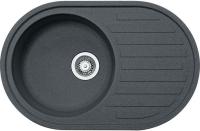 Кухонная мойка FRANKE rog 611  оборач. графит  со стоп-вентилем