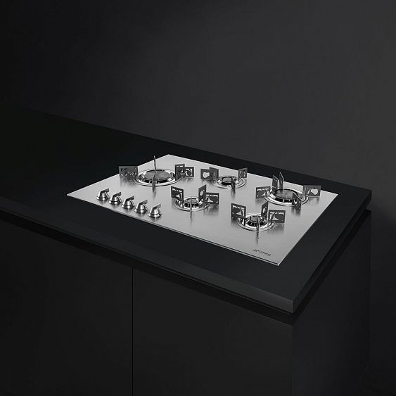 Газовая варочная панель Smeg PXL675L купить с доставкой по Москве и Московской области в интернет-магазине АваТехно