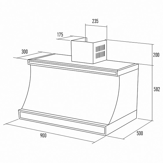 Вытяжка KUPPERSBERG t 939 bor купить с доставкой по Москве и Московской области в интернет-магазине АваТехно