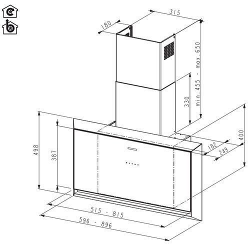 Вытяжка Faber TWICE ARIES X/BK MATT A90 купить с доставкой по Москве и Московской области в интернет-магазине АваТехно