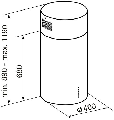 Вытяжка KORTING kha 4970 x cylinder купить с доставкой по Москве и Московской области в интернет-магазине АваТехно