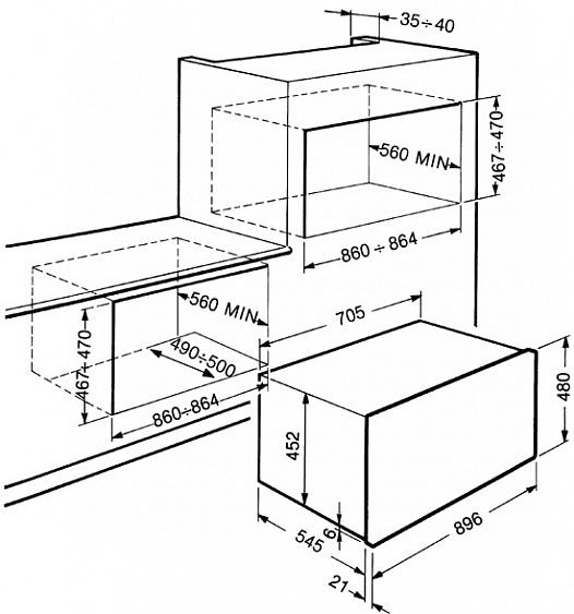 Духовой шкаф SMEG s890amfr8 купить с доставкой по Москве и Московской области в интернет-магазине АваТехно