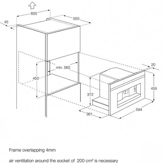 Встраиваемая кофемашина Electrolux EBC 54524 OZ купить с доставкой по Москве и Московской области в интернет-магазине АваТехно