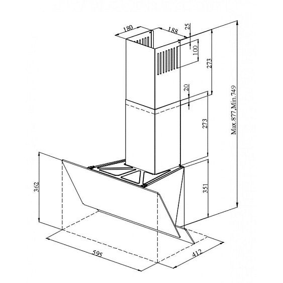 ВЫТЯЖКА SCHAUB LORENZ SLD DY6228 купить с доставкой по Москве и Московской области в интернет-магазине АваТехно