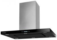 Вытяжка Maunfeld HARBOUR glass isla 90 нержавейка+черное стекло