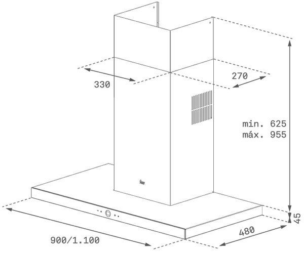 Вытяжка TEKA DLH 985 T купить с доставкой по Москве и Московской области в интернет-магазине АваТехно