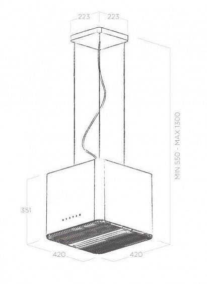 Вытяжка ELICA PIX BL/F/42 купить с доставкой по Москве и Московской области в интернет-магазине АваТехно