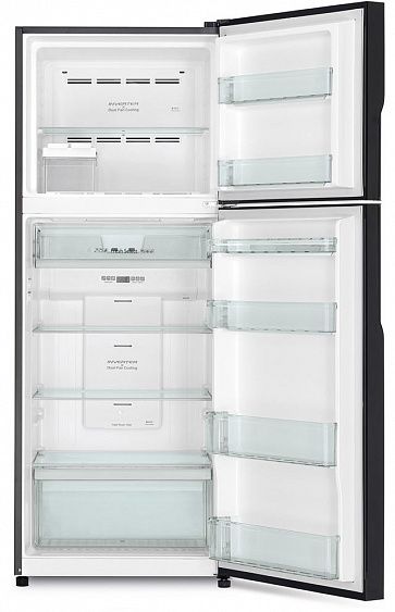 Холодильник HITACHI R-V 472 PU8 BBK чёрный бриллиант купить с доставкой по Москве и Московской области в интернет-магазине АваТехно