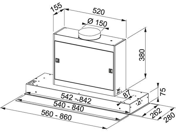 Вытяжка Franke FMPOS 608 BI X нержавеющая сталь купить с доставкой по Москве и Московской области в интернет-магазине АваТехно