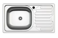 Кухонная мойка Zigmund & Shtain Rechteck 765.6 linen с сифоном