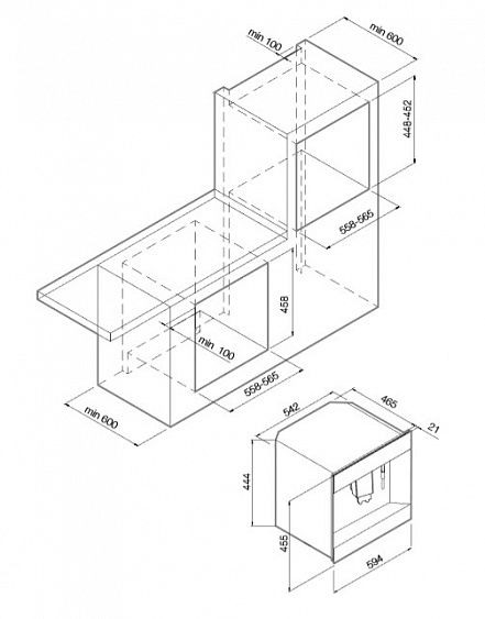 Встраиваемая кофемашина GRAUDE KV 45.0 SG Встраиваемая кофемашина GRAUDE KV 45.0 SG купить с доставкой по Москве и Московской области в интернет-магазине АваТехно