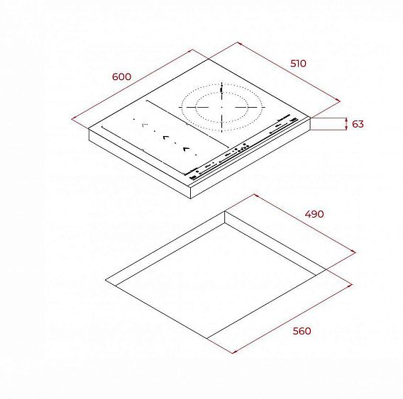 ВАРОЧНАЯ ПОВЕРХНОСТЬ TEKA IZS 67620 MST BLACK купить с доставкой по Москве и Московской области в интернет-магазине АваТехно