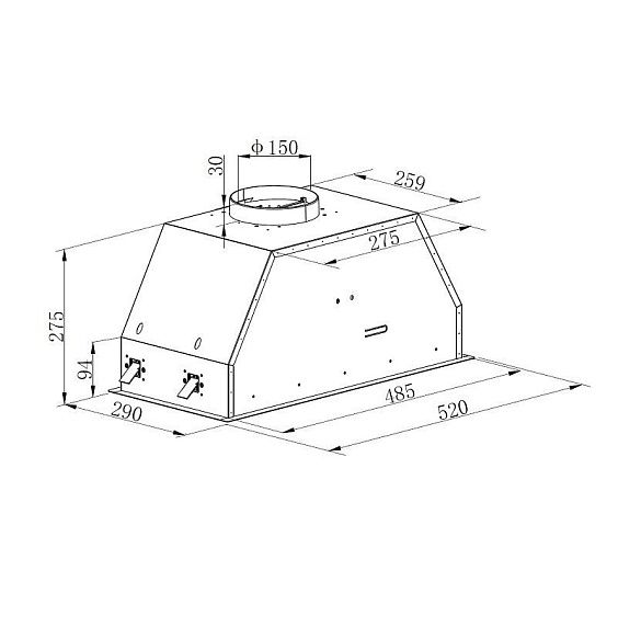 Вытяжка KORTING KHI 6892 DGN купить с доставкой по Москве и Московской области в интернет-магазине АваТехно