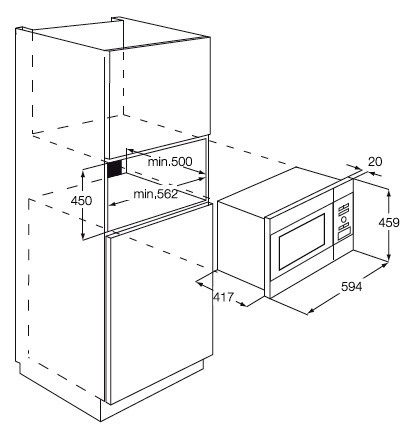 Микроволновая печь AEG mc 2664 em купить с доставкой по Москве и Московской области в интернет-магазине АваТехно