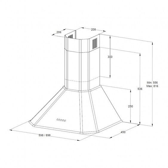 Вытяжка KORTING KHC 6839 X купить с доставкой по Москве и Московской области в интернет-магазине АваТехно