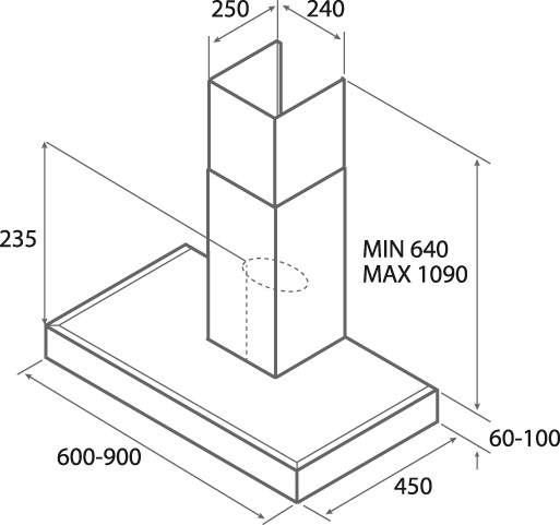 Вытяжка JET AIR POLA P 90 INX купить с доставкой по Москве и Московской области в интернет-магазине АваТехно