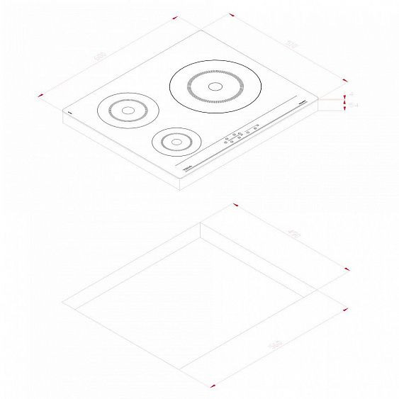 Варочная поверхность TEKA IBC 63900 TTC BLACK (112520008) купить с доставкой по Москве и Московской области в интернет-магазине АваТехно
