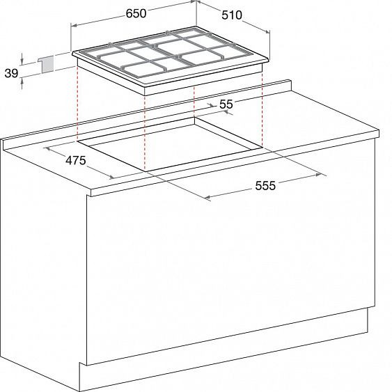Варочная панель HOTPOINT-ARISTON GPL64L CI RFH купить в Москве цена в интернет-магазине АваТехно