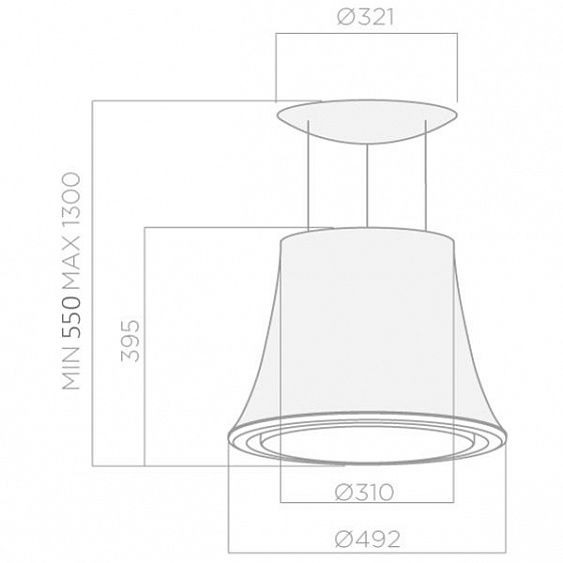 Вытяжка ELICA AUDREY JAZZ/F/50 купить с доставкой по Москве и Московской области в интернет-магазине АваТехно